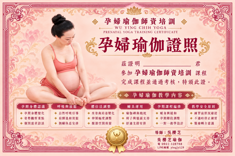 #台中孕婦瑜伽吳櫻芝老師2026