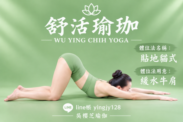 #瑜伽體位法：貼地貓式／#台中北屯瑜珈老師推薦 2026 #台中北屯瑜珈老師推薦 2026